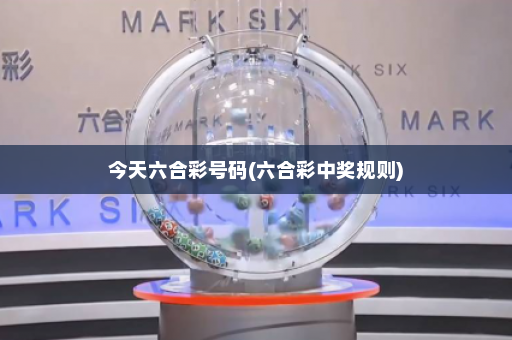 今天六合彩号码(六合彩中奖规则)