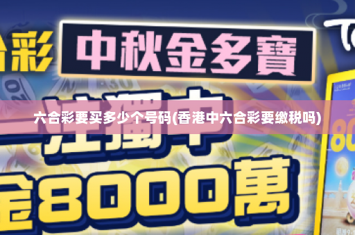 六合彩要买多少个号码(香港中六合彩要缴税吗)