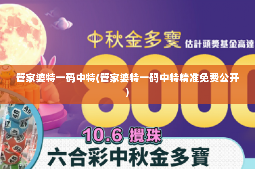 管家婆特一码中特(管家婆特一码中特精准免费公开)