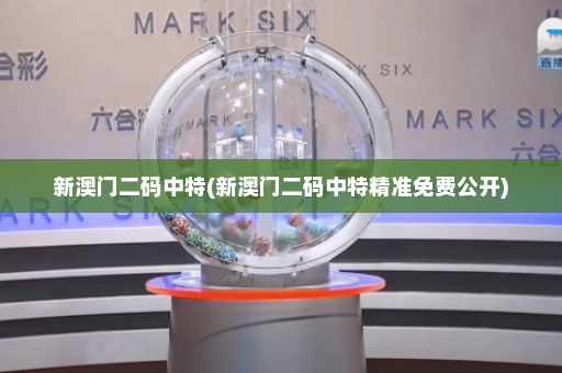 新澳门二码中特(新澳门二码中特精准免费公开)