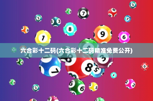 六合彩十二码(六合彩十二码精准免费公开)