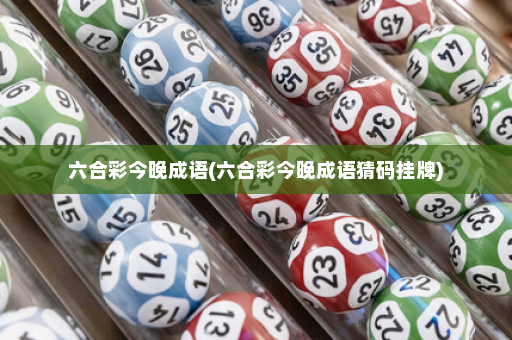 六合彩今晚成语(六合彩今晚成语猜码挂牌)