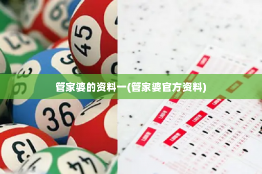 管家婆的资料一(管家婆官方资料)
